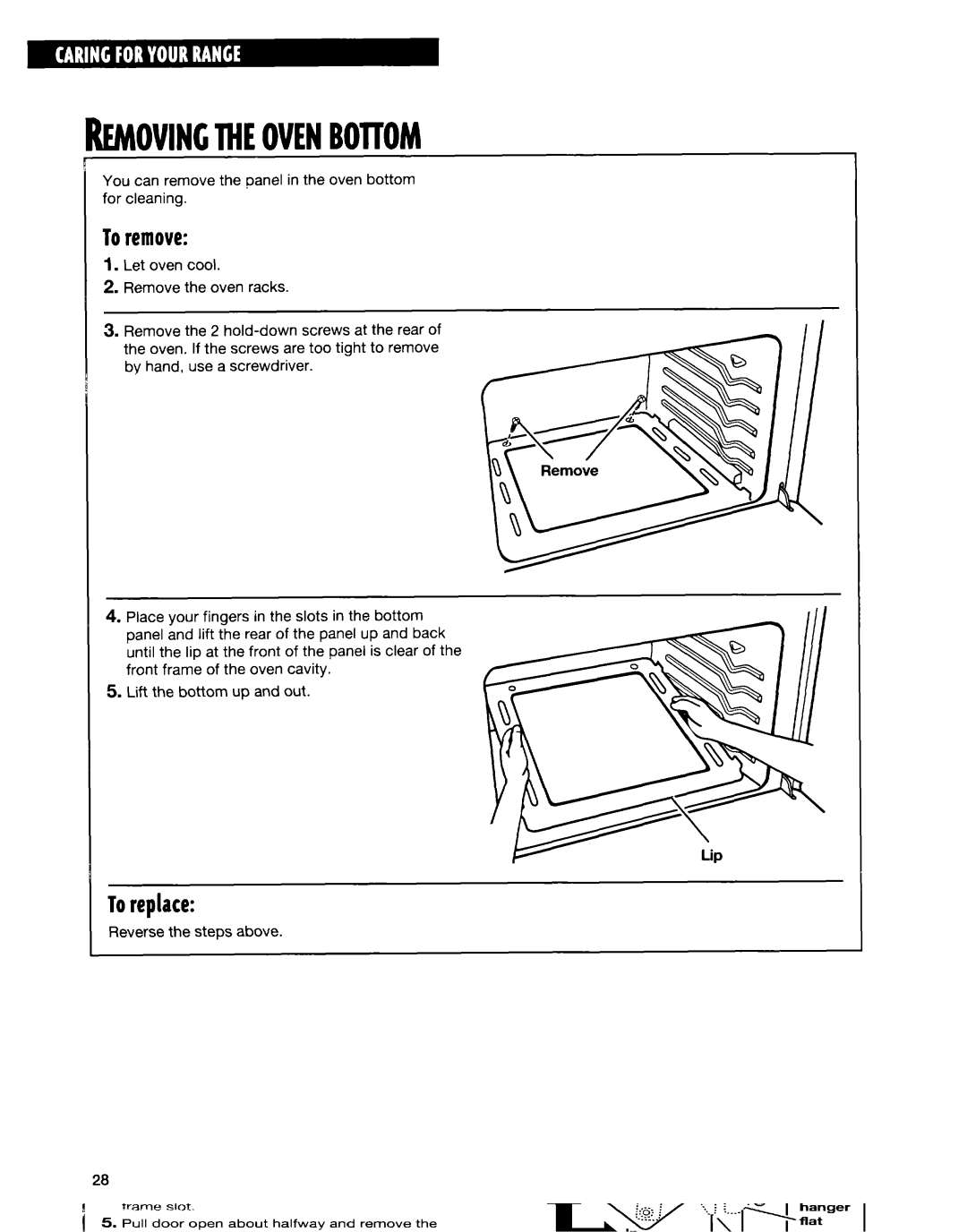 Whirlpool SF315PEE warranty KlVlOVlNCMEOVENBOTTOM 