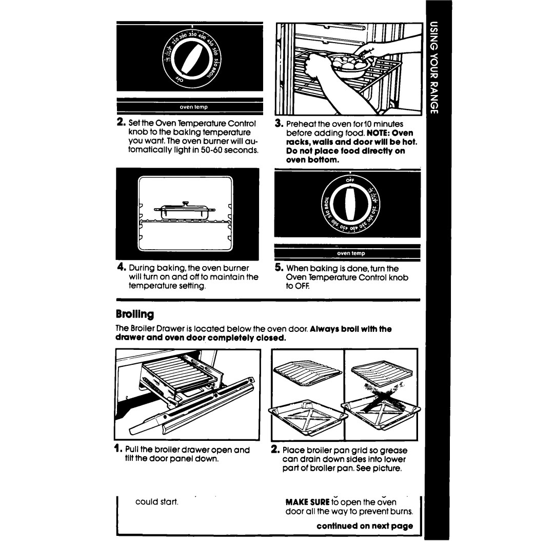 Whirlpool SF336PES, SF316PES manual Brolllng 