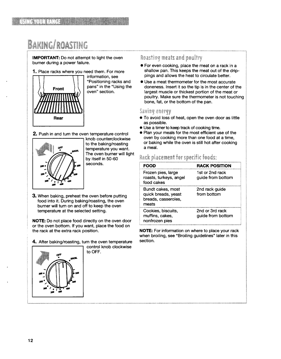 Whirlpool SF31OBEG warranty To OFF 