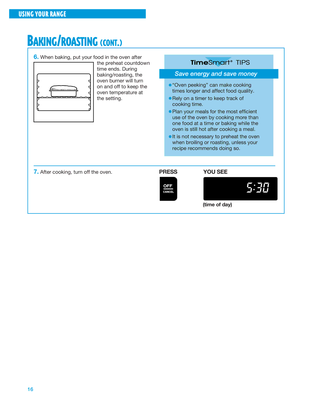 Whirlpool SF325PEE warranty Save energy and save money 