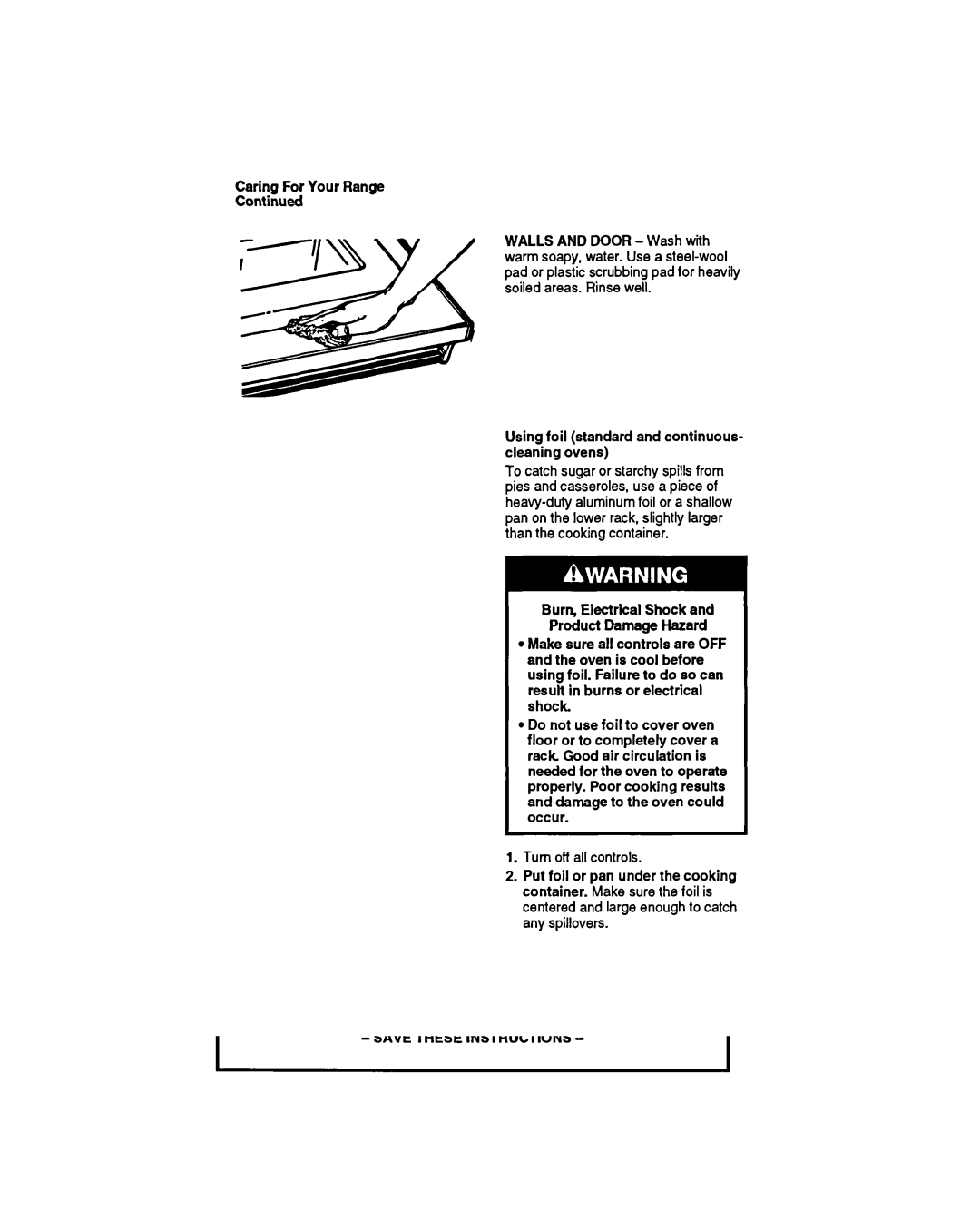 Whirlpool SF33OPEW manual 