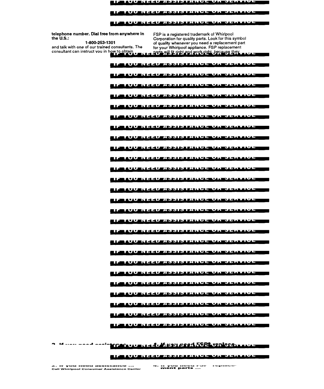 Whirlpool SF367PEY important safety instructions 