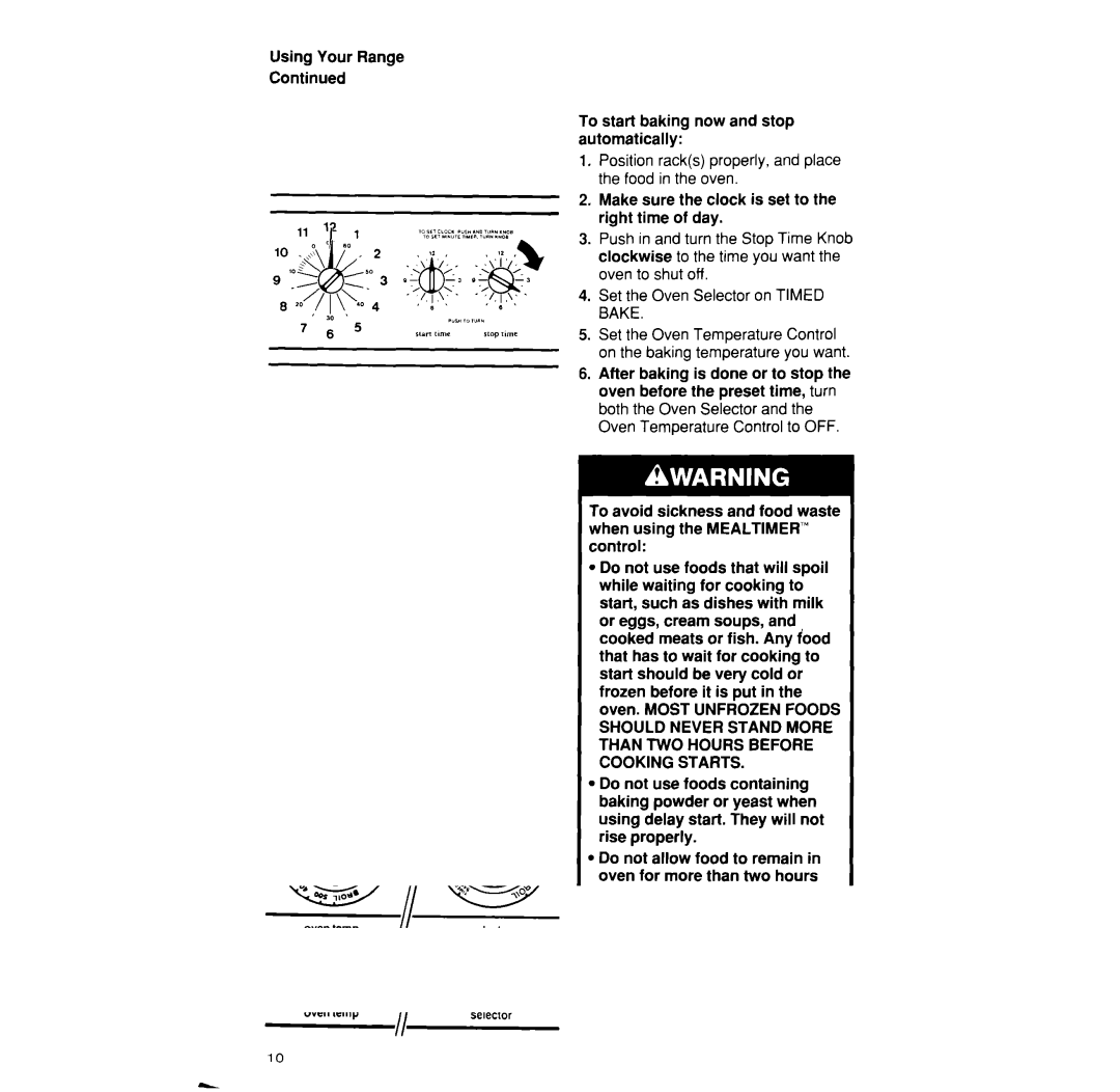 Whirlpool SF376PEP manual 