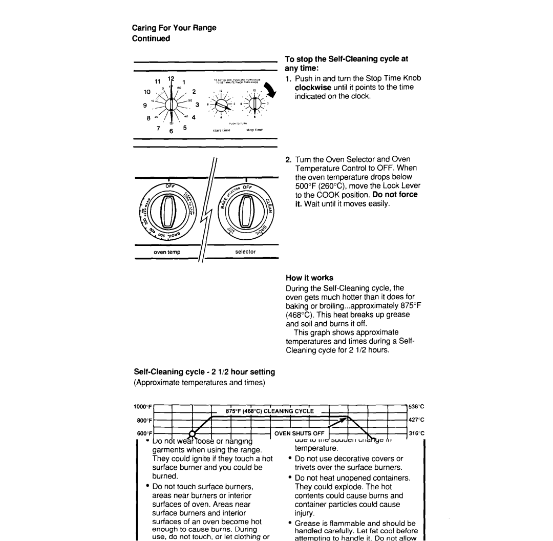 Whirlpool SF376PEP manual Cycle 