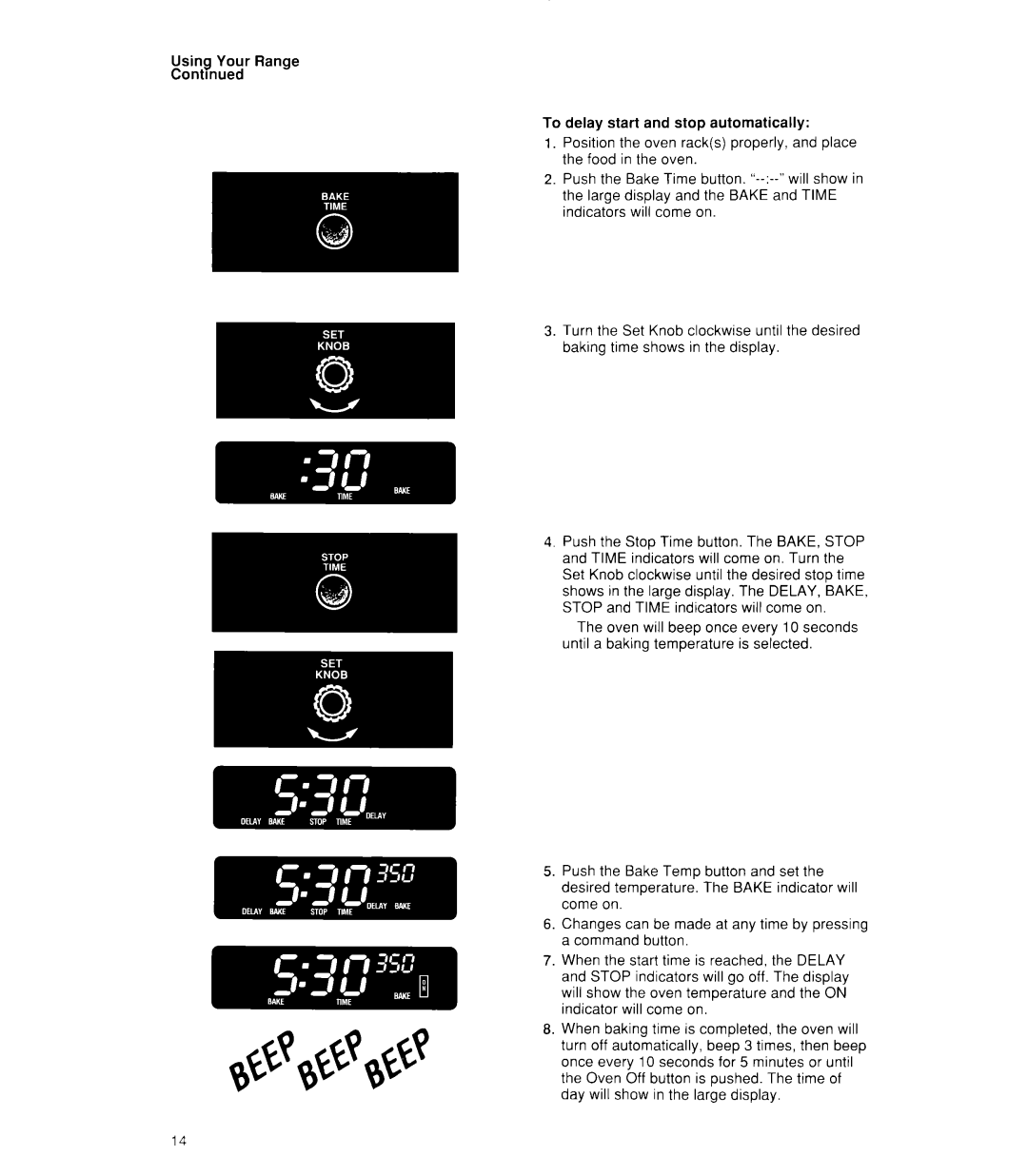 Whirlpool SF385PEW, SF386PEW manual 