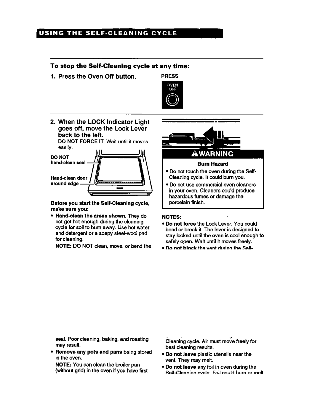 Whirlpool SF388PEW warranty Special tips, To stop the Self-Cleaning cycle at any time 