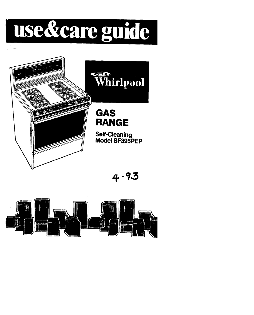 Whirlpool SF395PEP manual 