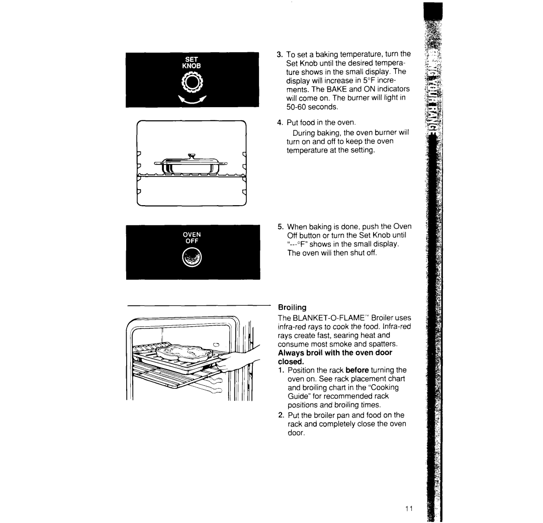 Whirlpool SF395PEW manual Put food in the oven 