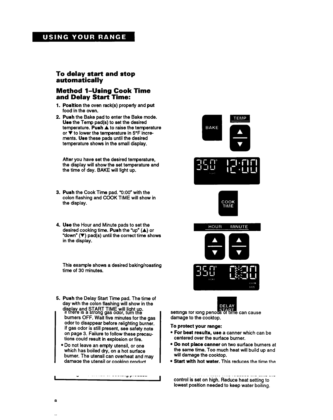 Whirlpool SF387PCY, SF397PEY, SF387PEY manual Position the oven racks properly and put food in the oven 