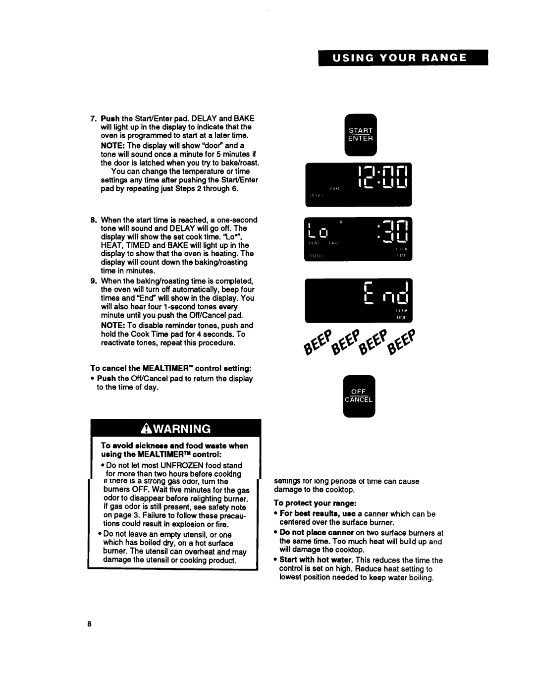 Whirlpool SF387PEY, SF397PEY, SF387PCY manual 