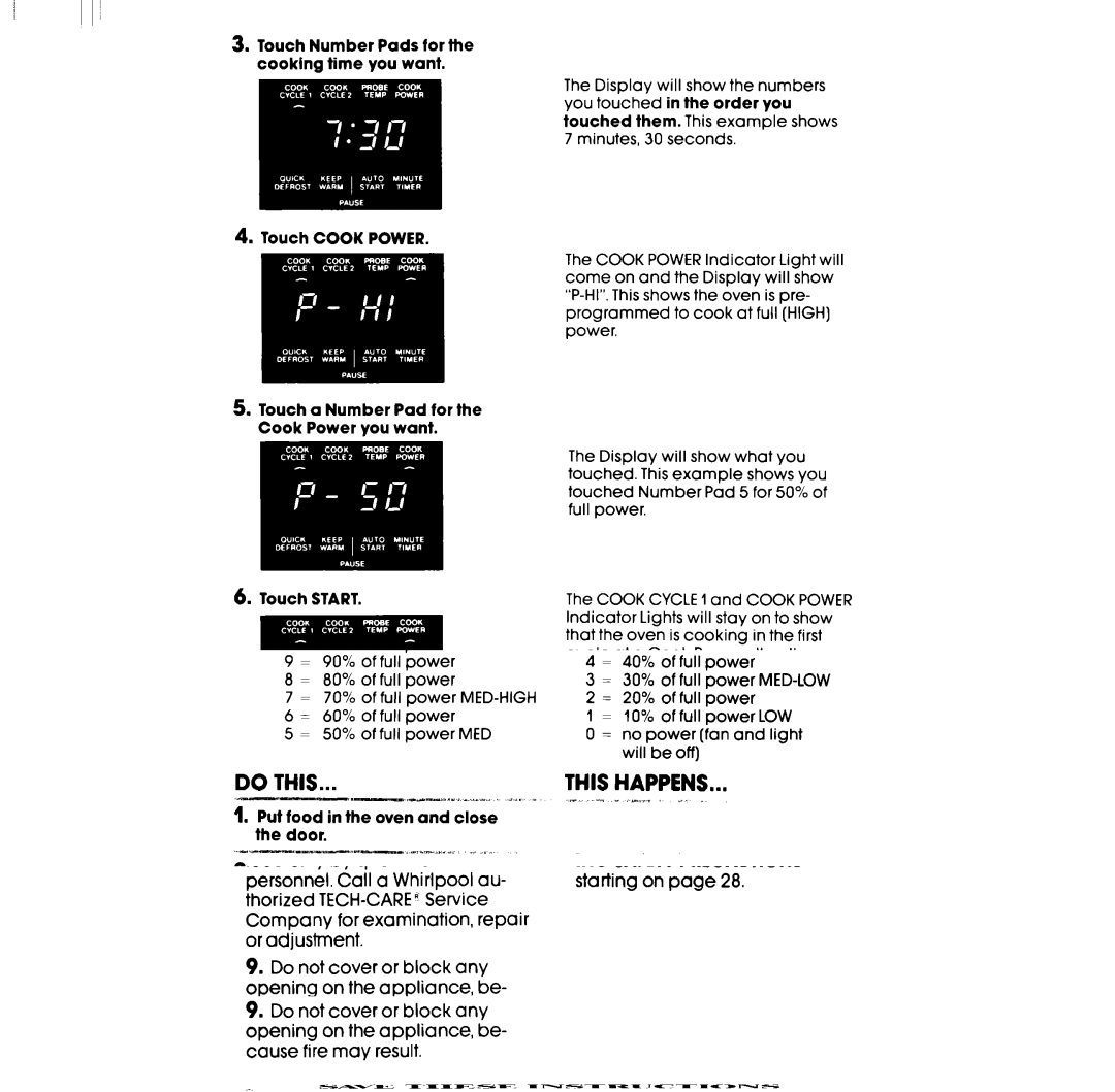 Whirlpool RM988PXP, SM958PEP, SM988PEP, RM978BXP, RM973BXP manual COUd d0Wl-l 