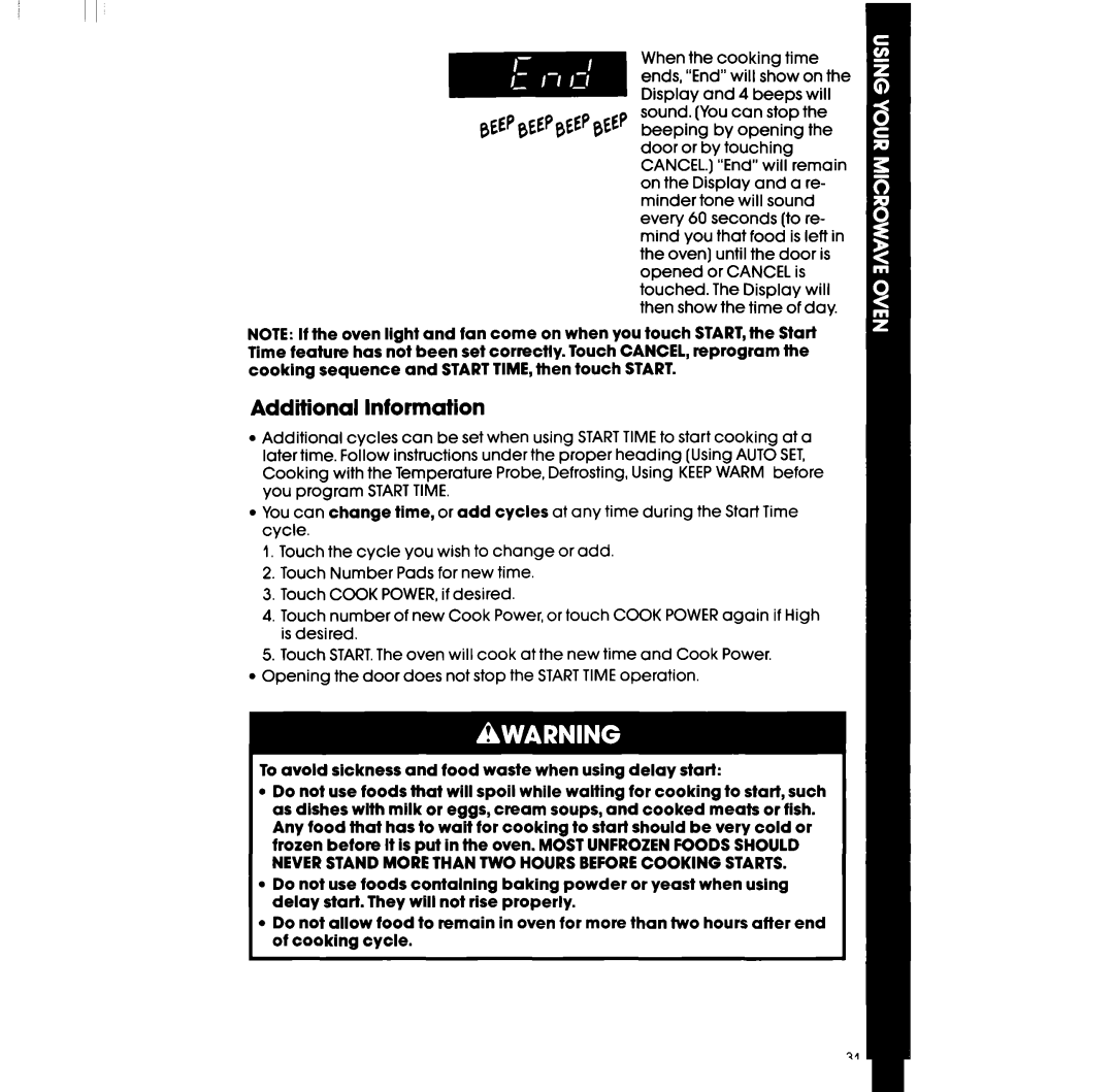 Whirlpool SM958PES, SM988PES manual Additional Information 