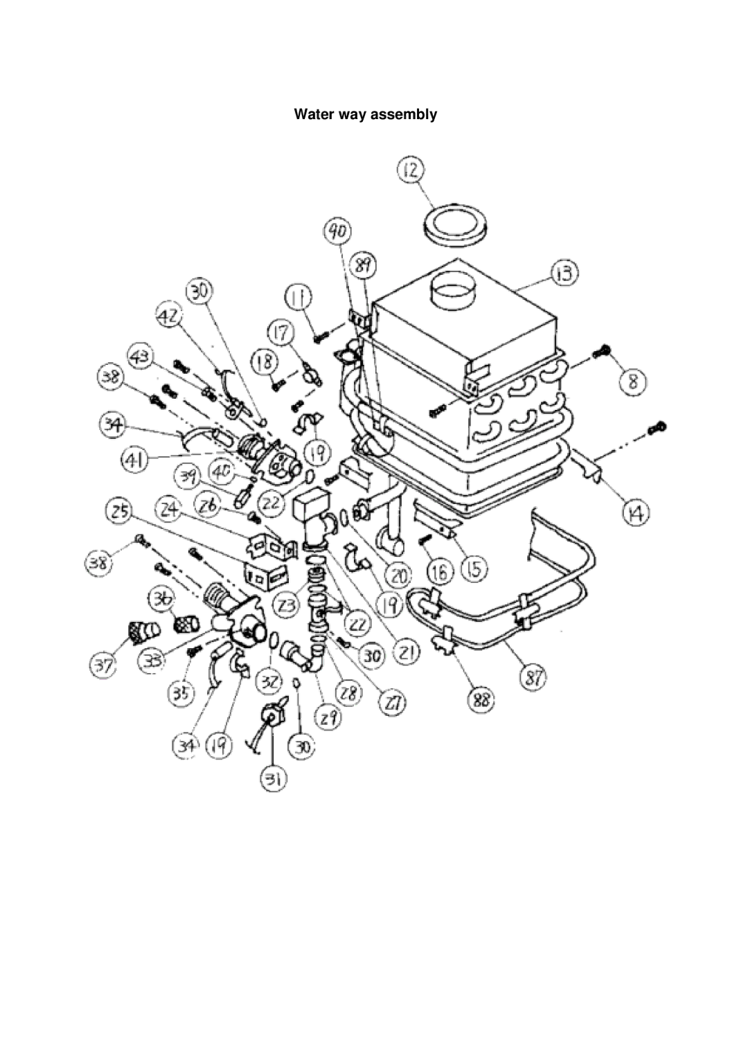 Whirlpool T-K2 installation manual Water way assembly 