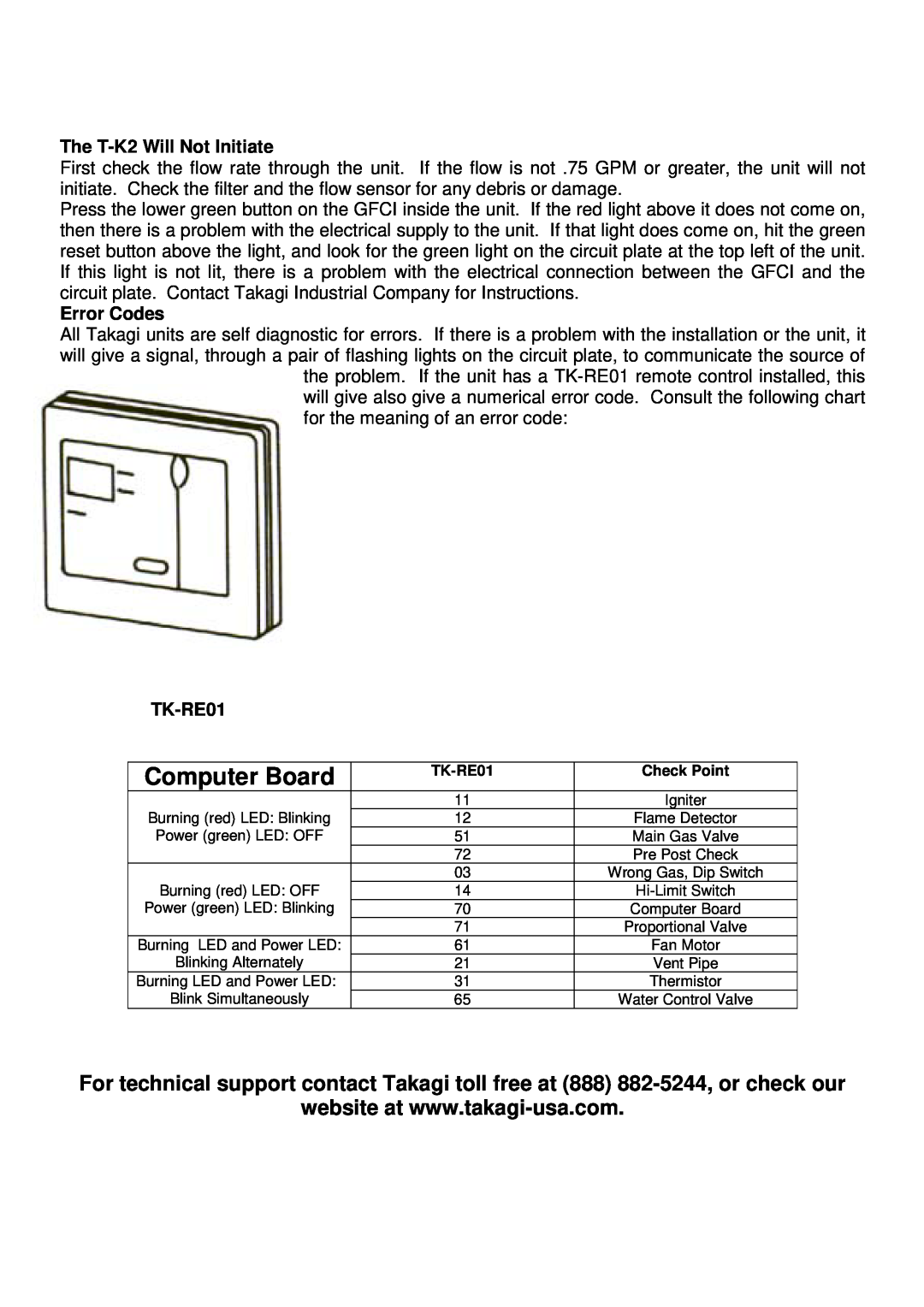 Whirlpool T-K2 installation manual Computer Board 