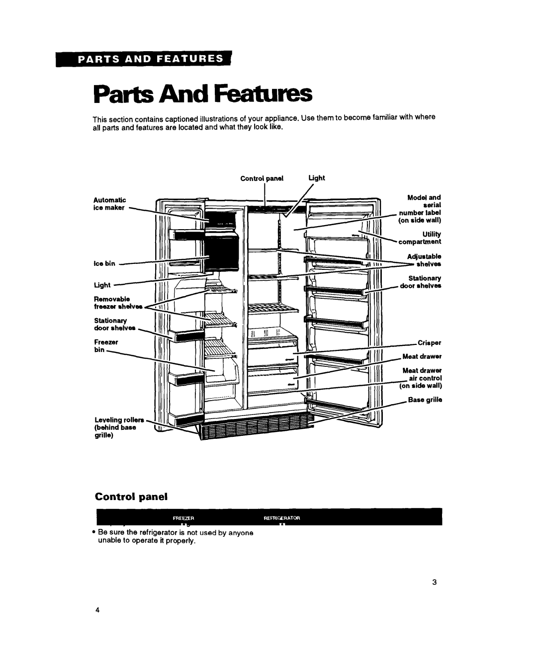 Whirlpool TS22BR warranty Parts And Fea%wes 