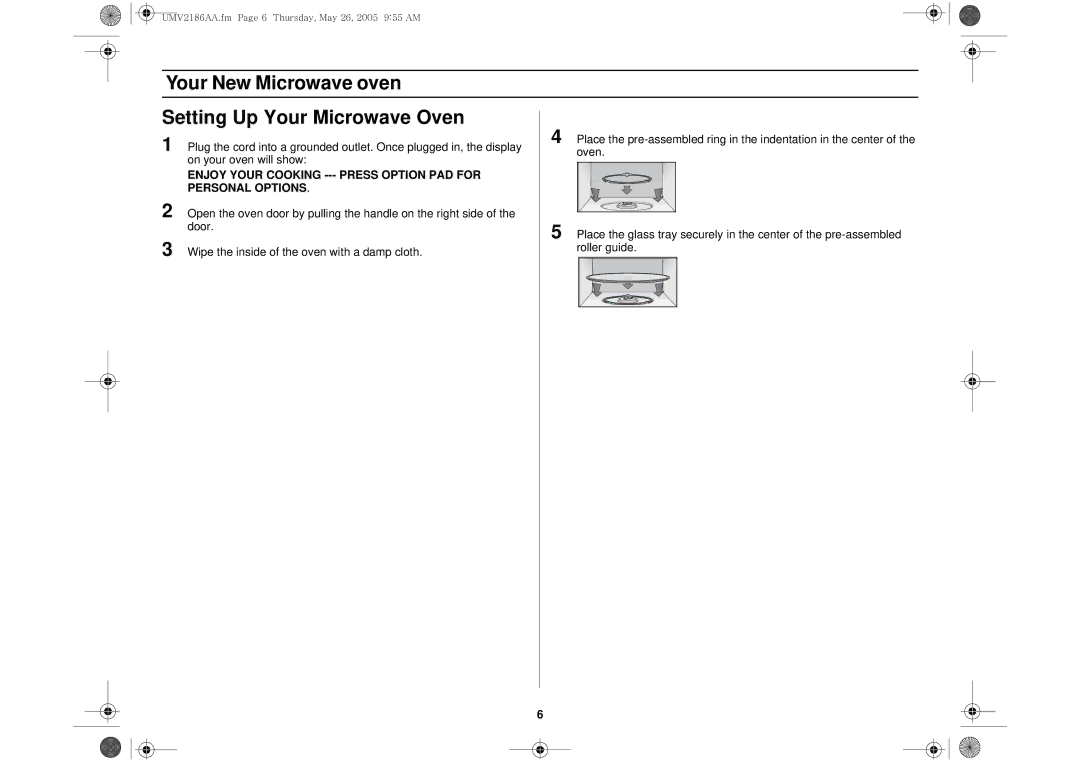 Whirlpool UMV2186AA owner manual 