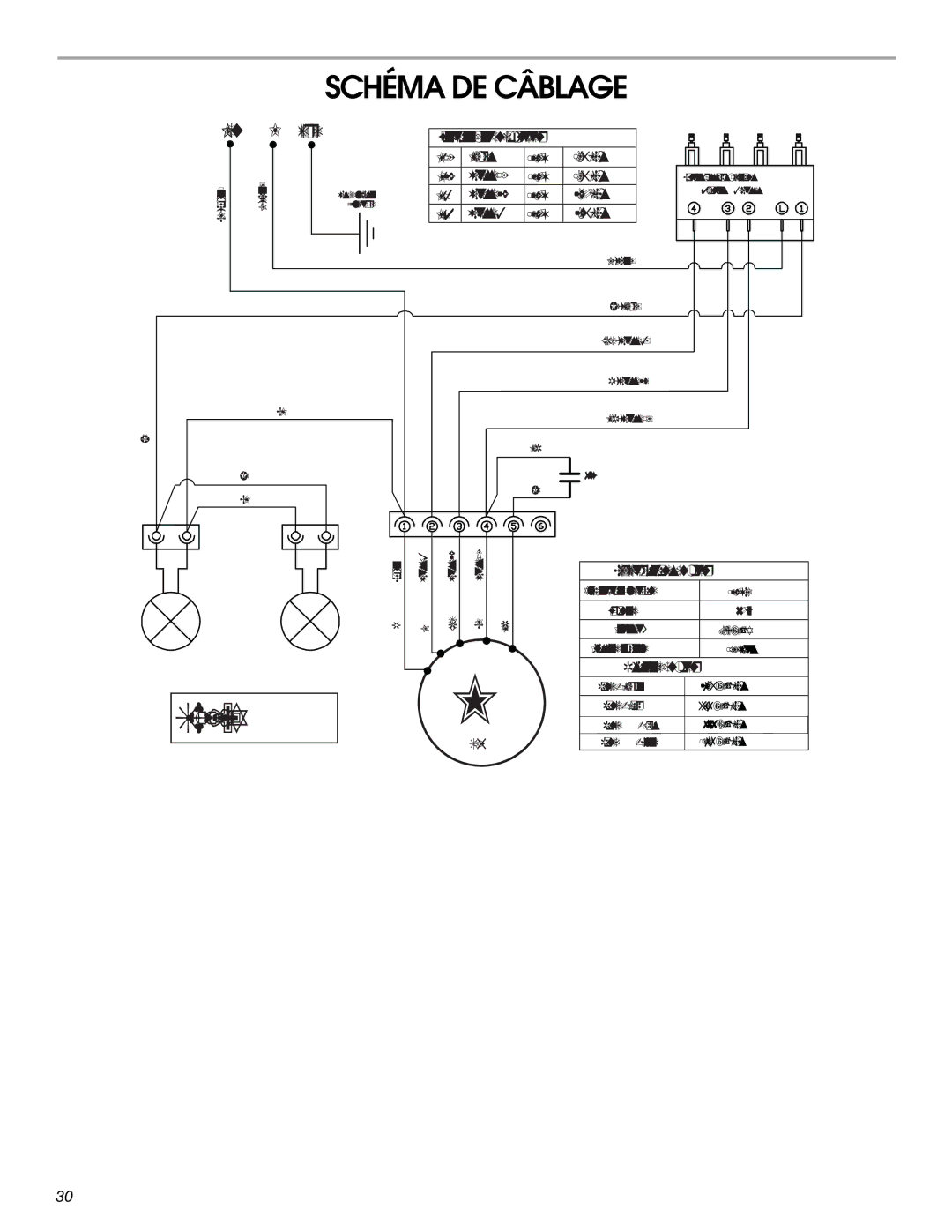 Whirlpool UXT5230AYS, UXT5230AYB, UXT5236AYS installation instructions Schéma DE Câblage, Caractéristiques du moteur 