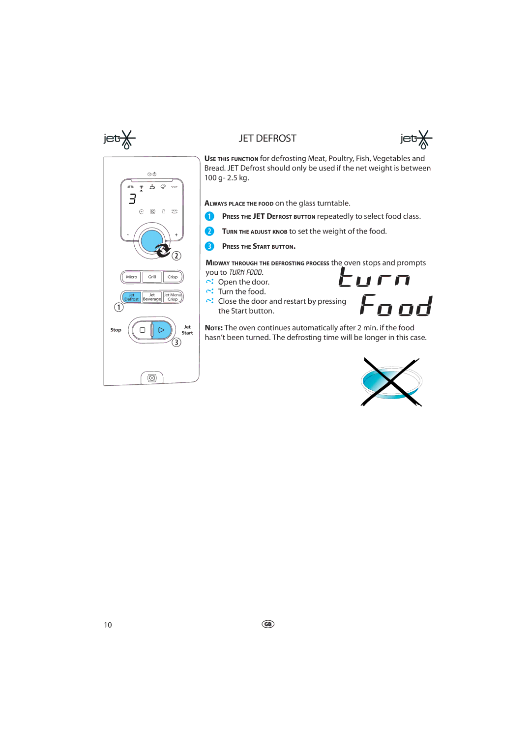 Whirlpool VT 265 manual JET Defrost 