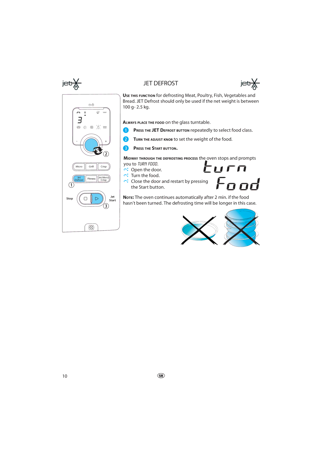 Whirlpool VT 266 manual JET Defrost 