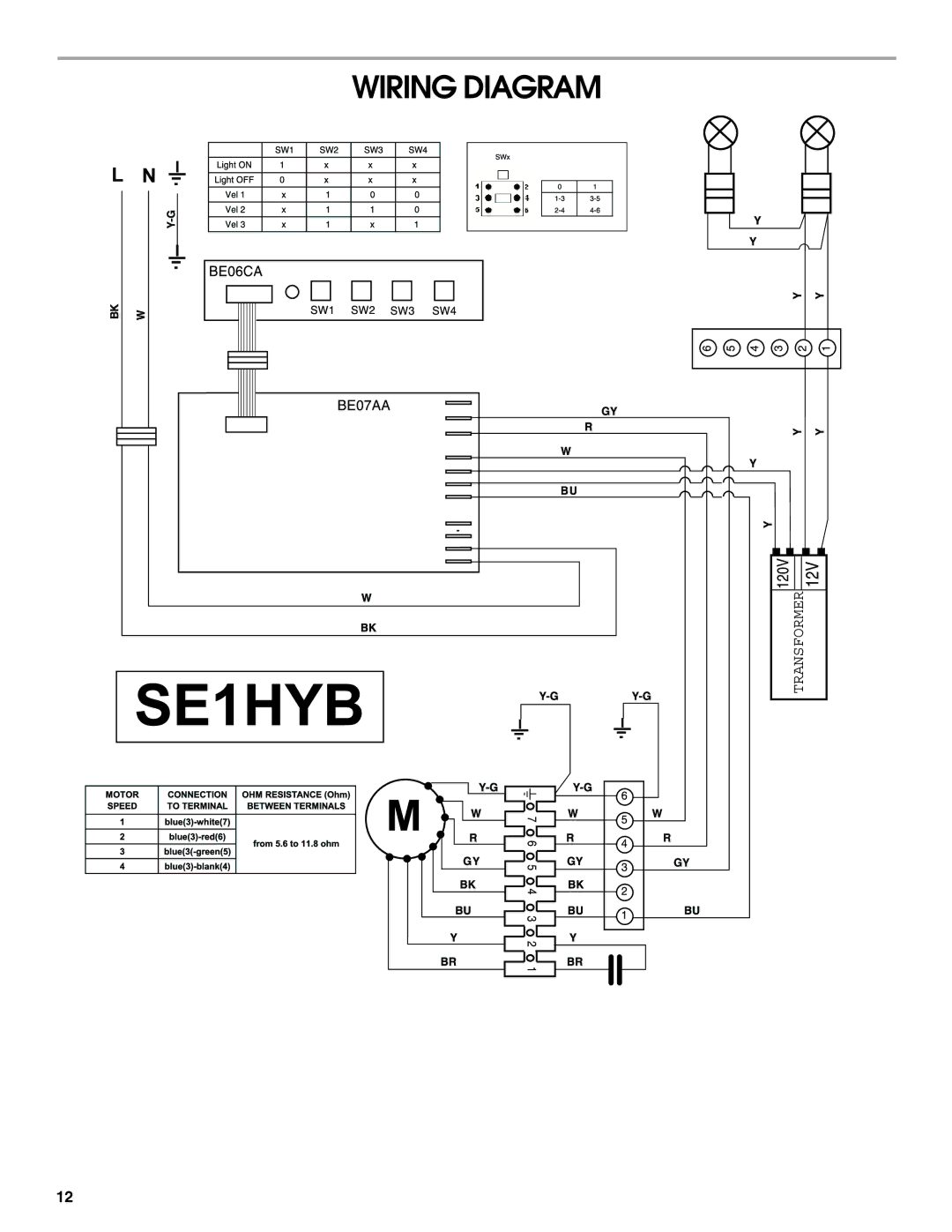 Whirlpool W10018010 installation instructions Wiring Diagram 