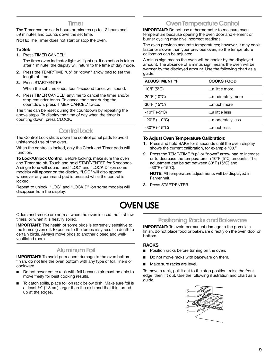 Whirlpool W10120516A manual Oven USE 