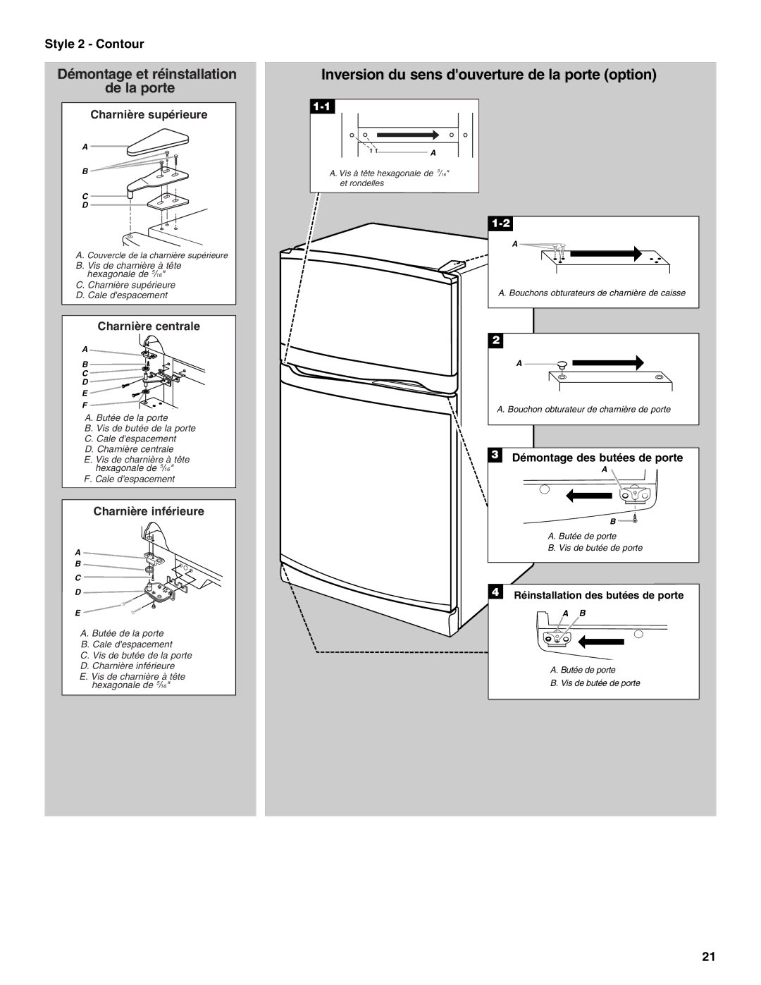 Whirlpool W10214130A installation instructions Style 2 Contour 