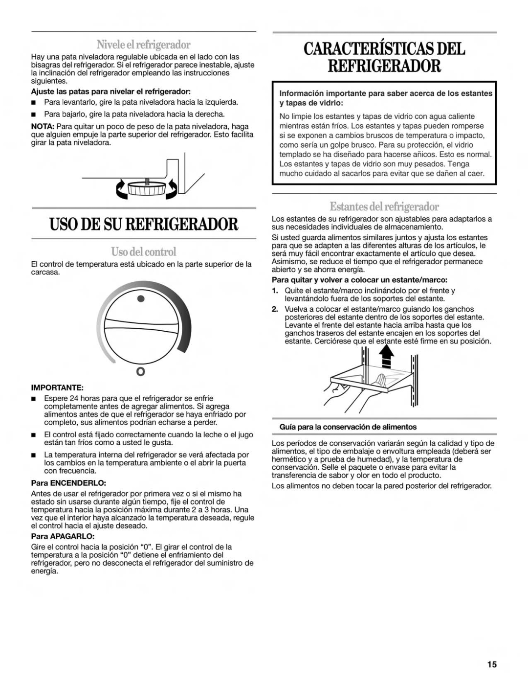 Whirlpool WAR449W manual 