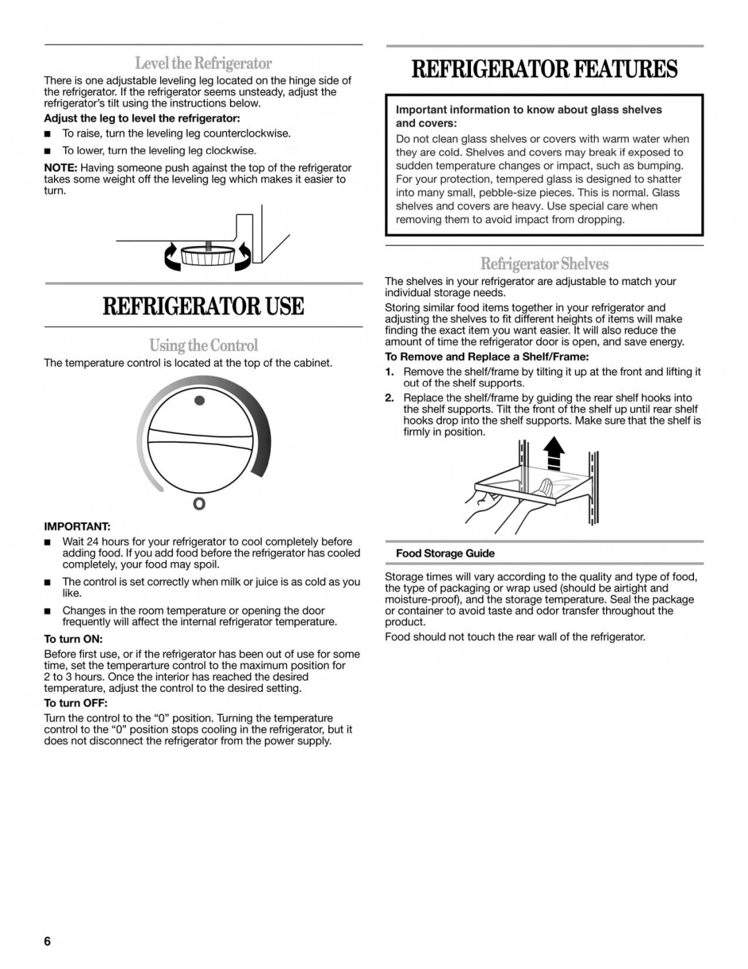 Whirlpool WAR449W manual 