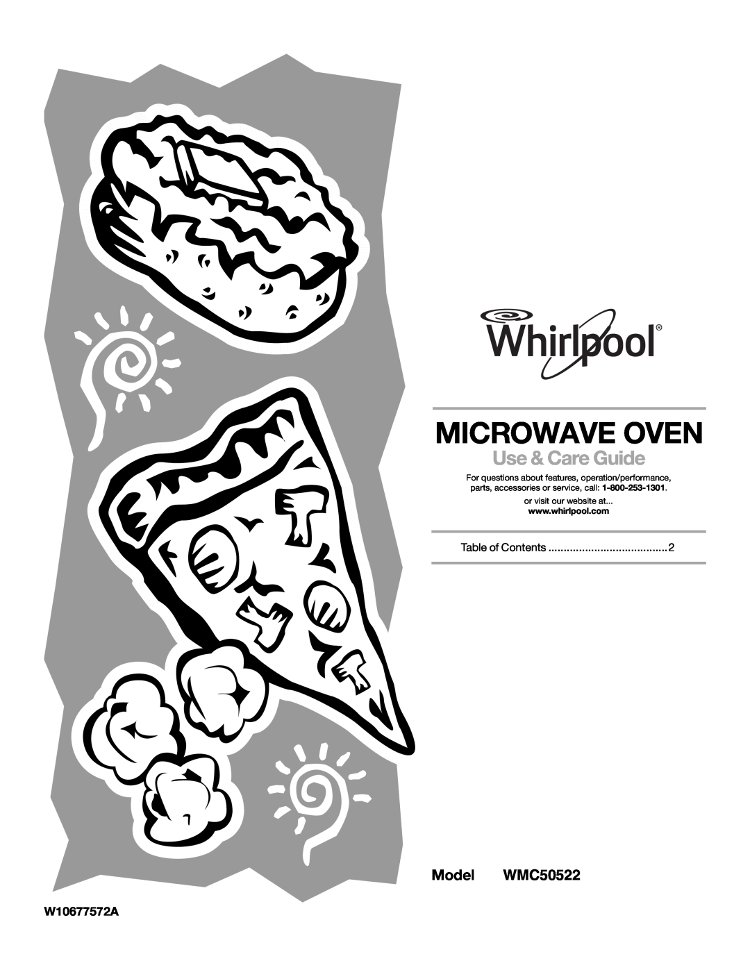 Whirlpool manual Model WMC50522, Microwave Oven, Use & Care Guide, or visit our website at 