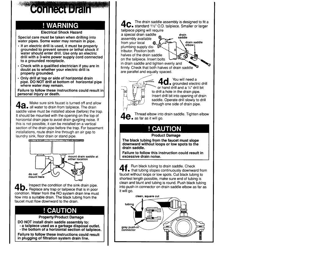 Whirlpool WSR413YW0 manual Tubi Gw P come 