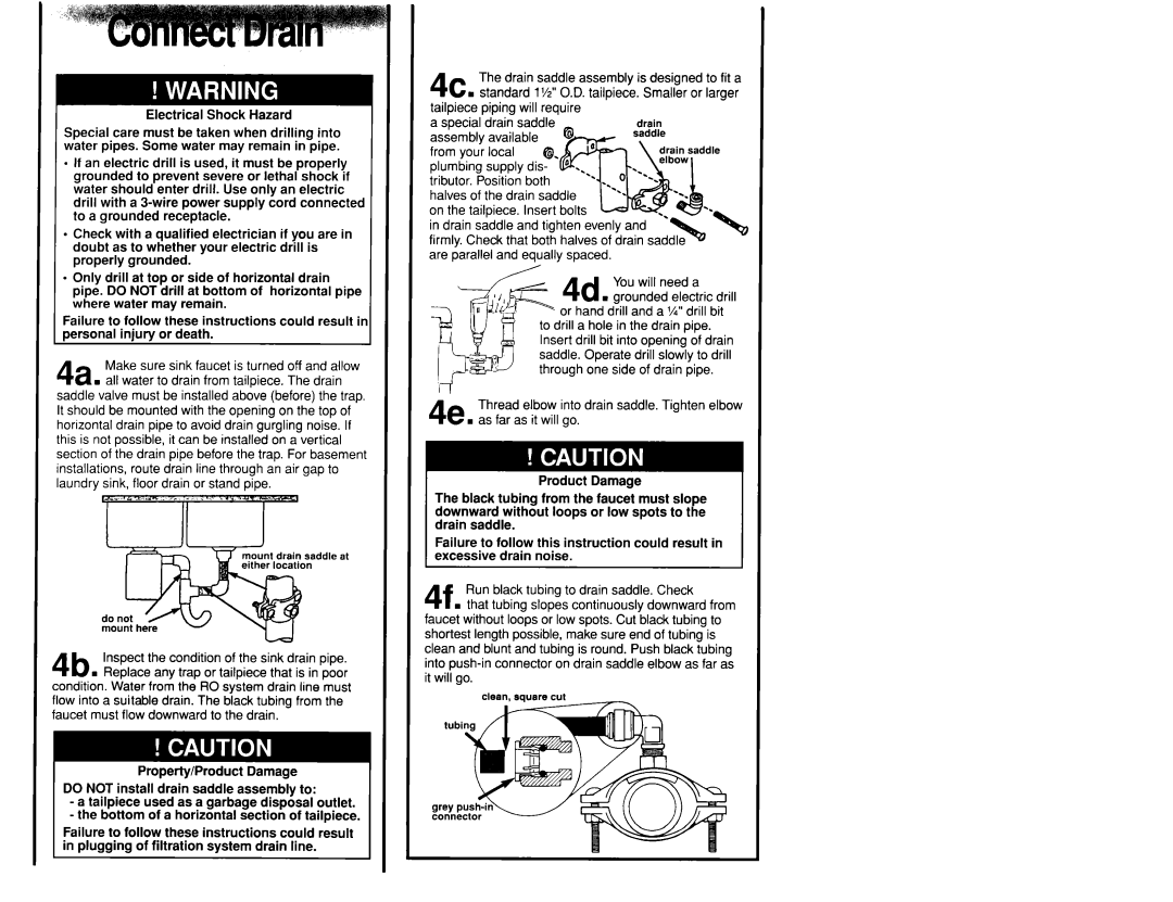 Whirlpool WSR413YW0 manual Electrical Shock Hazard 