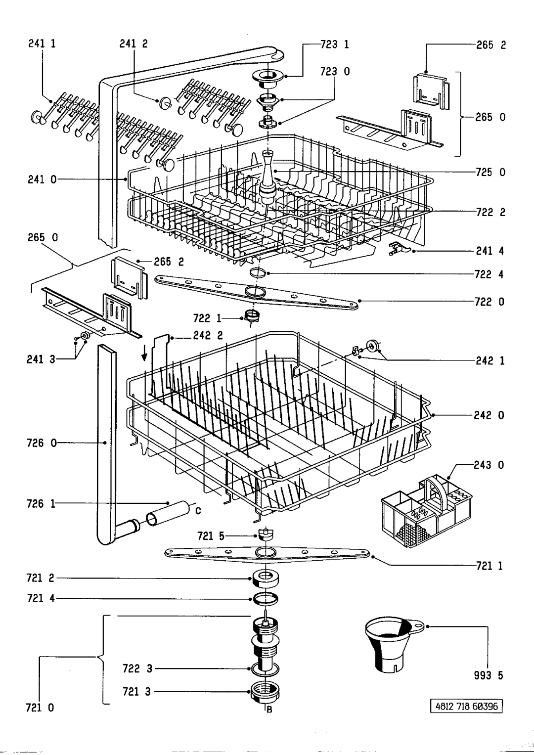 Whirlpool ADP 566 WTX service manual ~ ~, 722 1-~, 721 14812718603961 