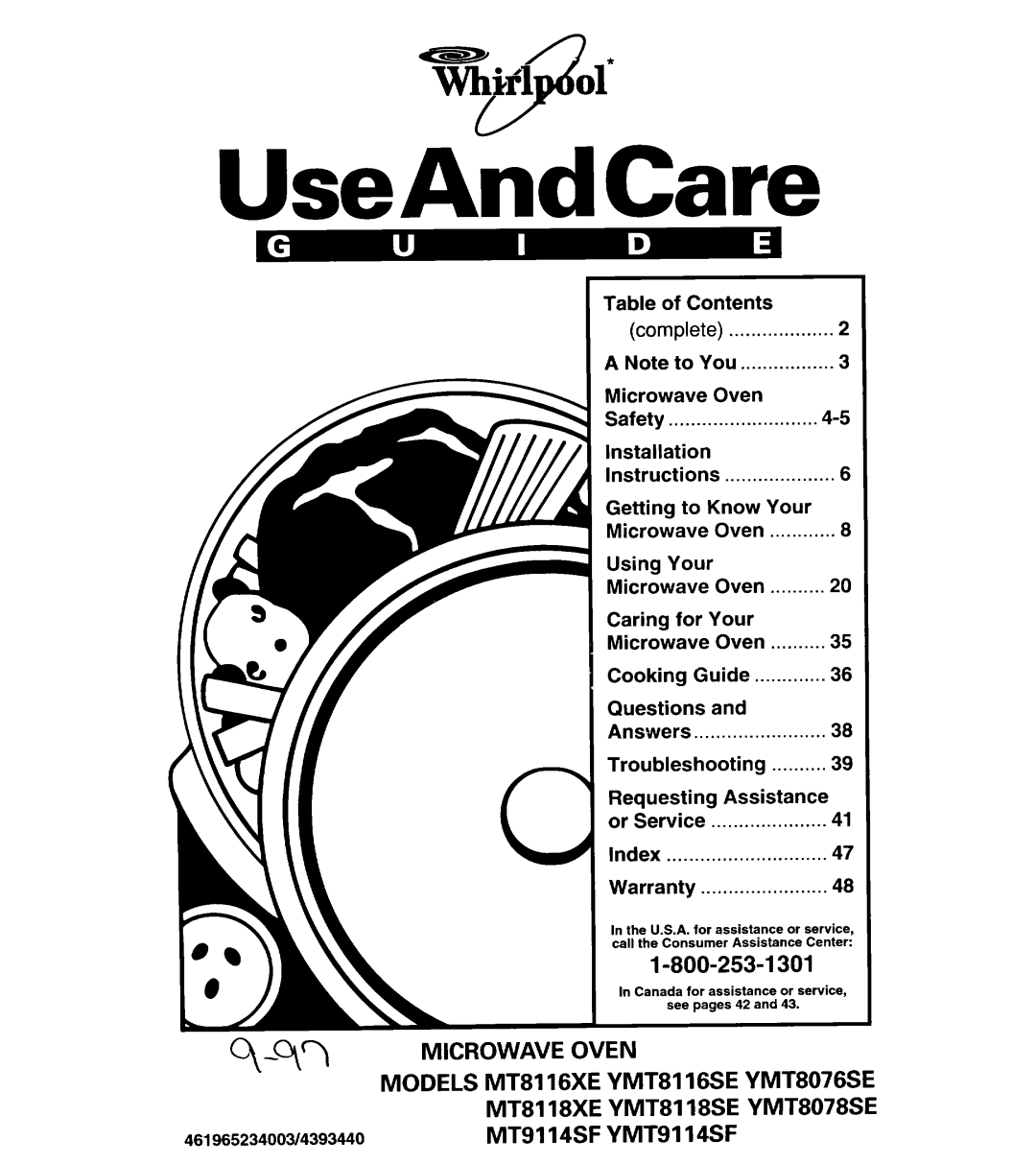 Whirlpool MT8118XE installation instructions Contents, Oven Safety, Know Your, Using Your, For Your, Troubleshooting 