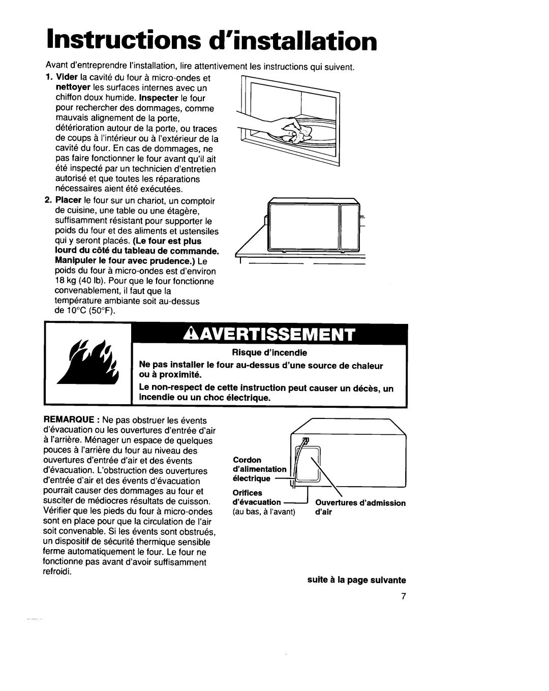 Whirlpool YMT8116SE, YMT9114SF, MT8118XE, MT8116XE, YMT8078SE, YMT8076SE, YMT8118SE Instructions d’installation 