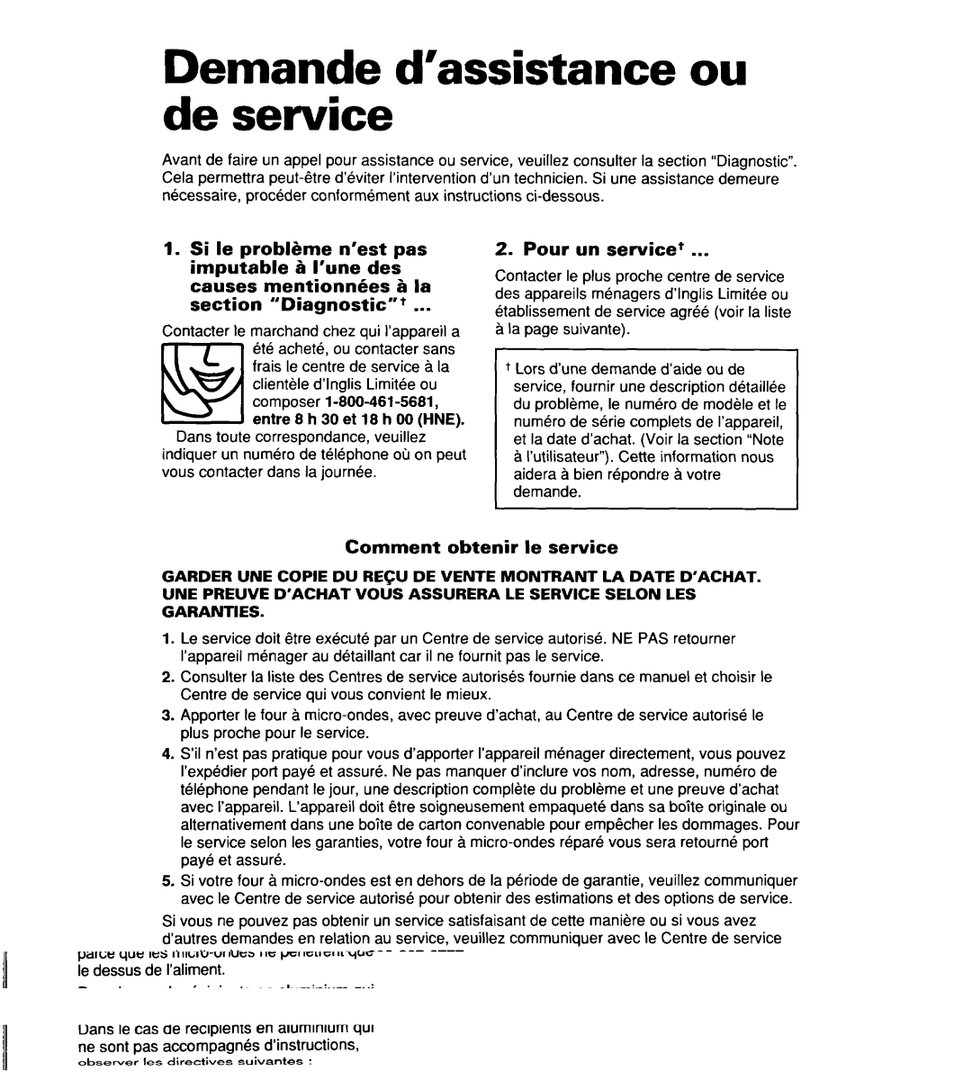 Whirlpool YMT8078SE, YMT9114SF, MT8118XE Demande d’assistance ou de service, Pour un service+, Comment obtenir le service 