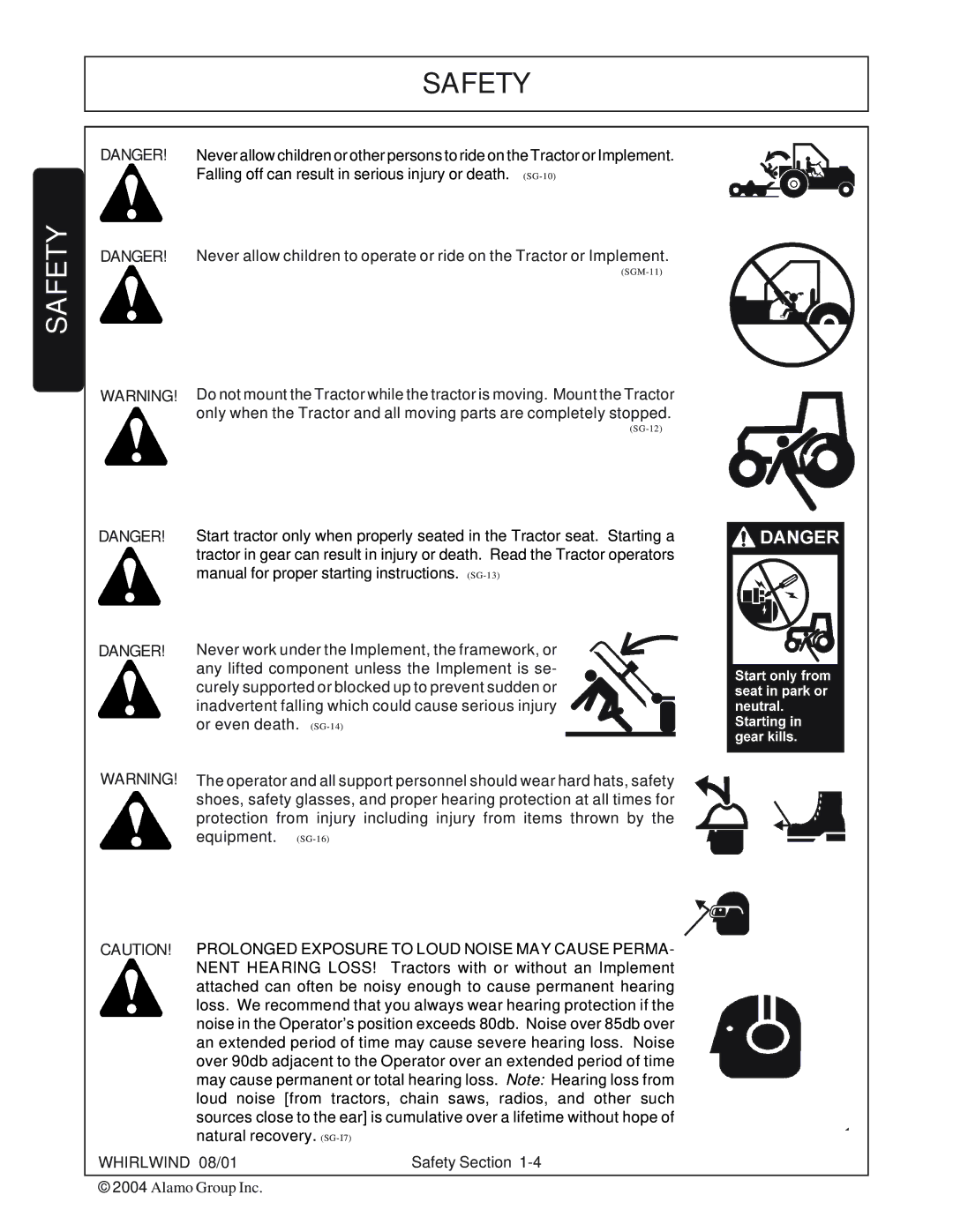 Whirlwind WW60-10001 manual SGM-11 SG-12 