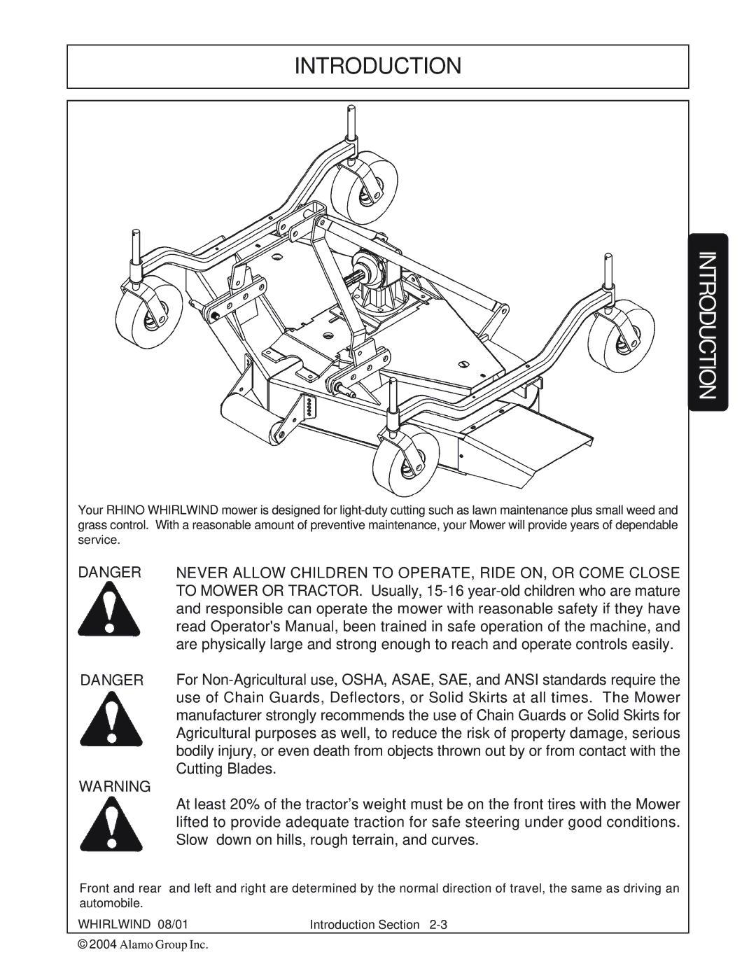 Whirlwind WW60-10001 manual Introduction 