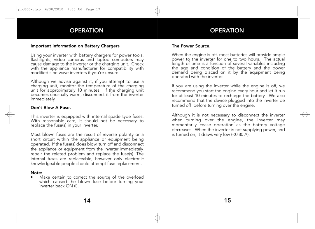 Whistler PRO-800W owner manual Operation 