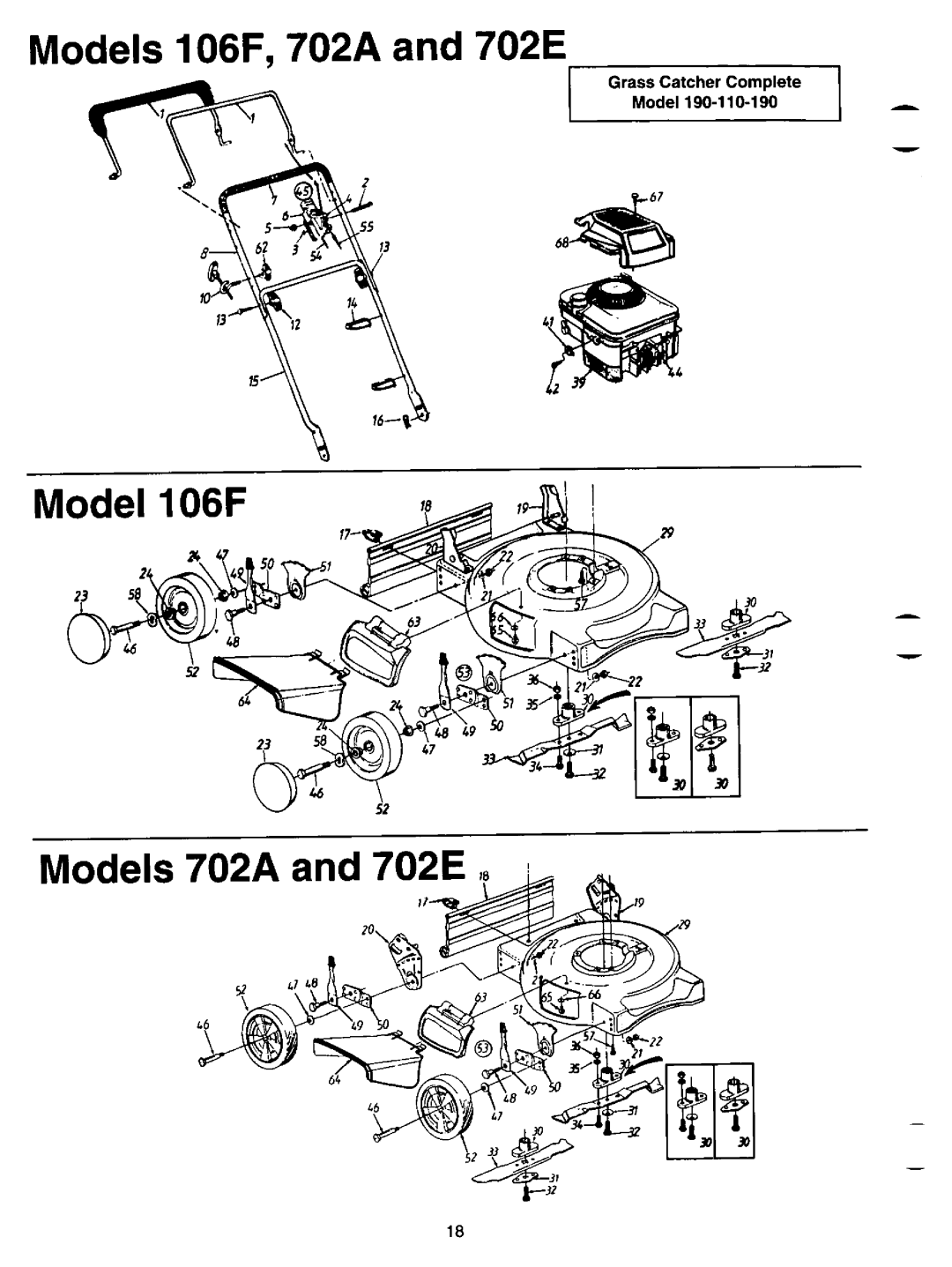 White 11A-702E190, 12A-149D190, 11A-702A190, 11A-106F190 manual 