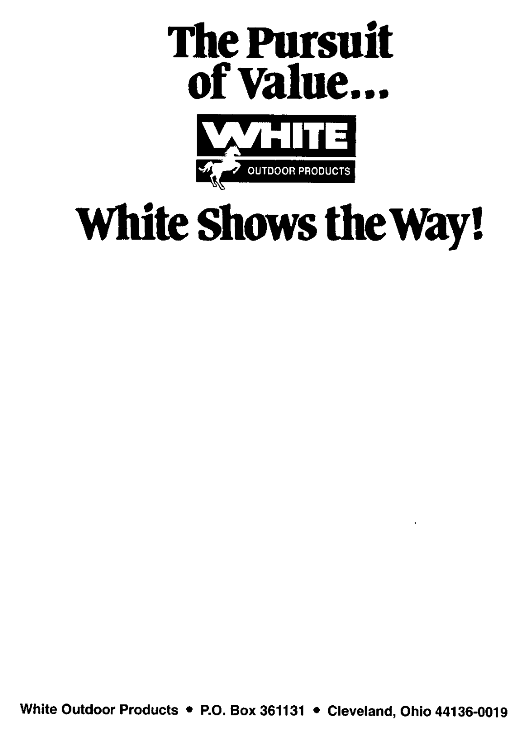 White 134A676F190 manual 