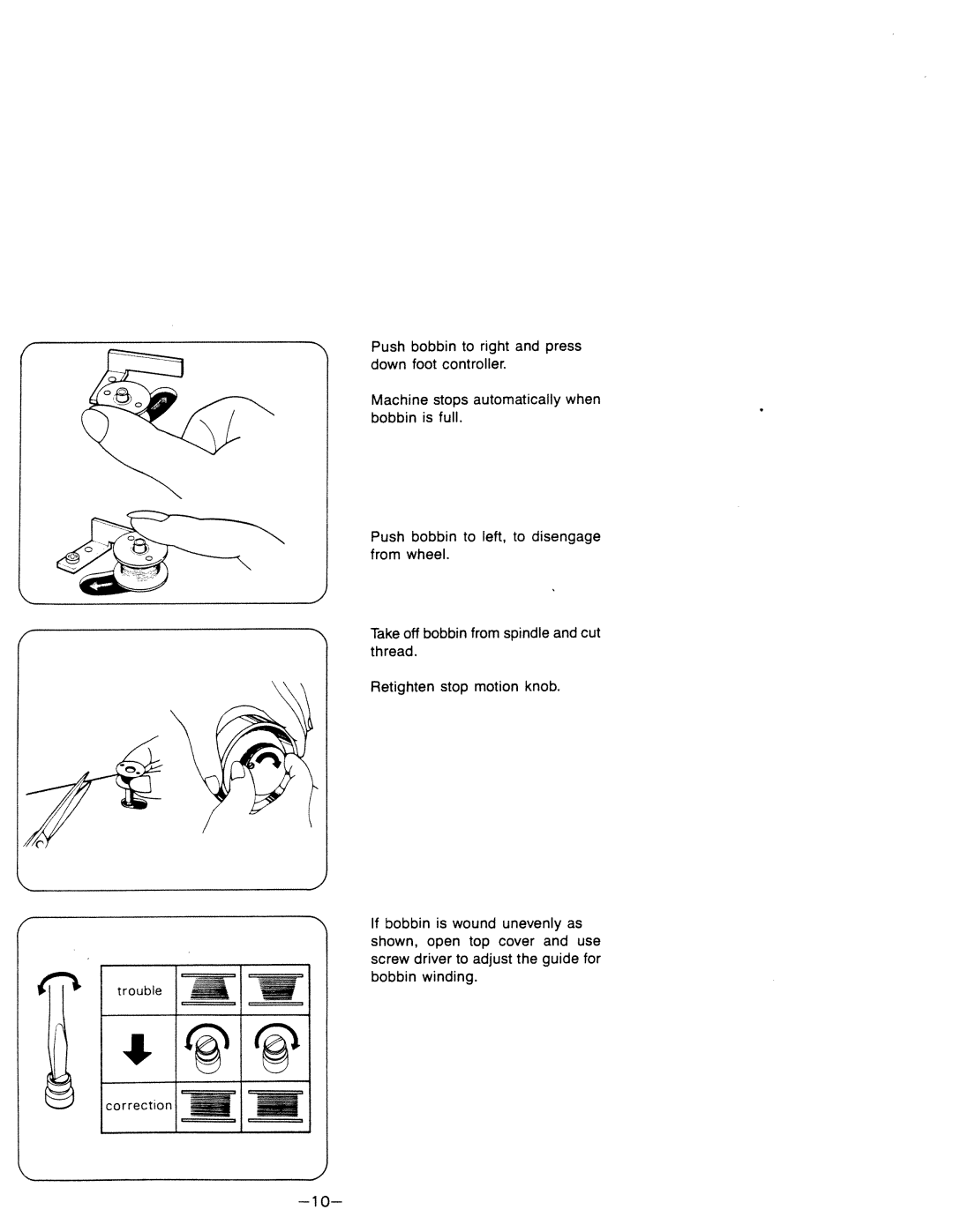 White 1599 manual Correction 