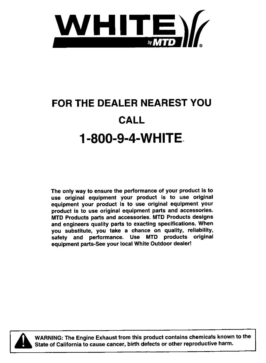 White 436 manual 