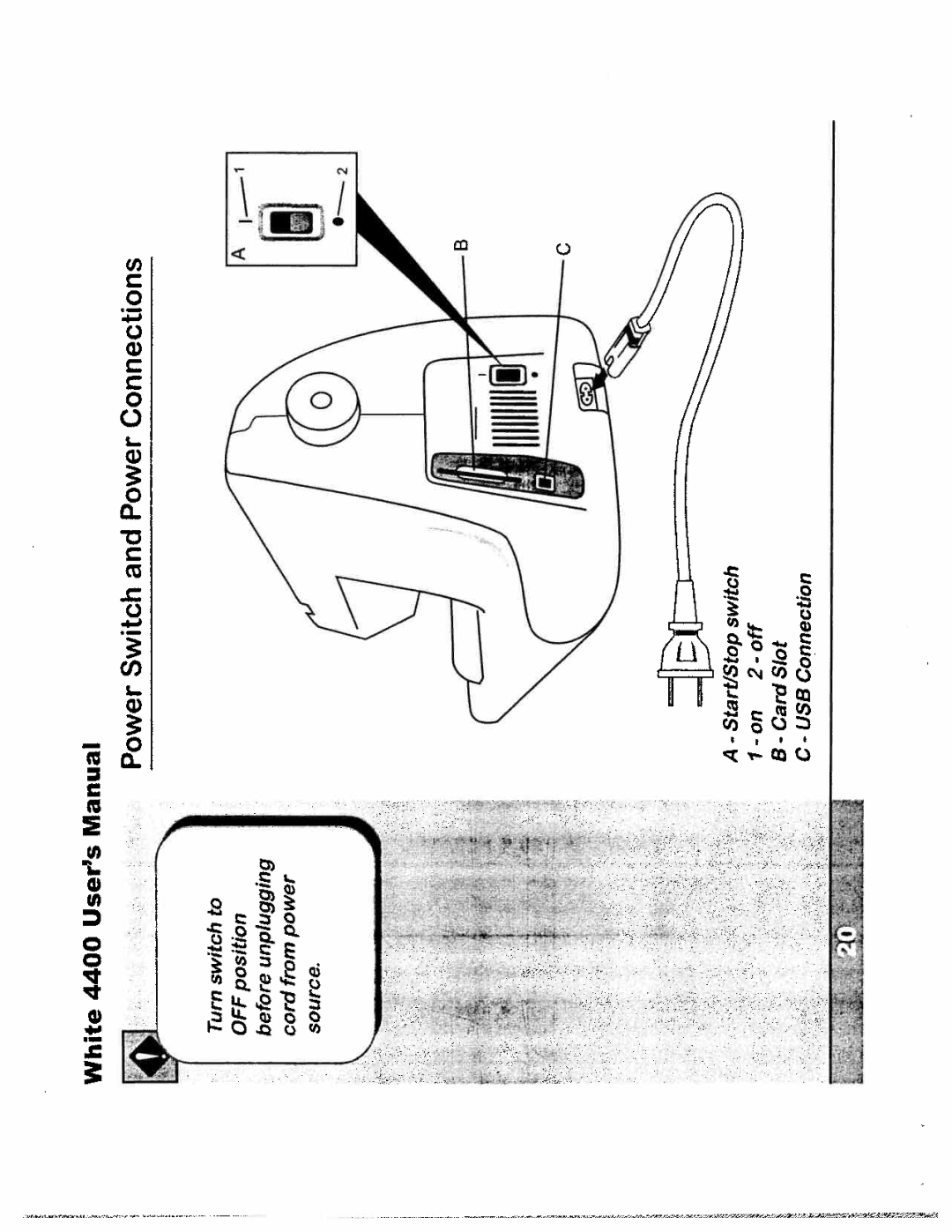 White 4400 instruction manual Source 