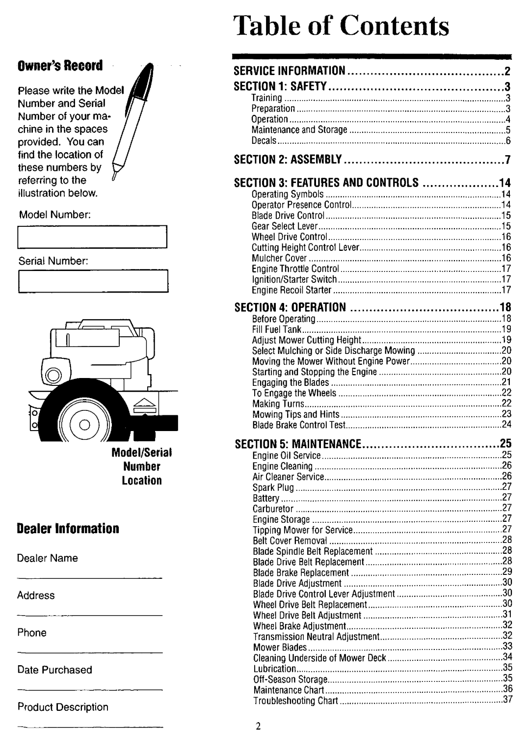 White 833R, 833E manual 