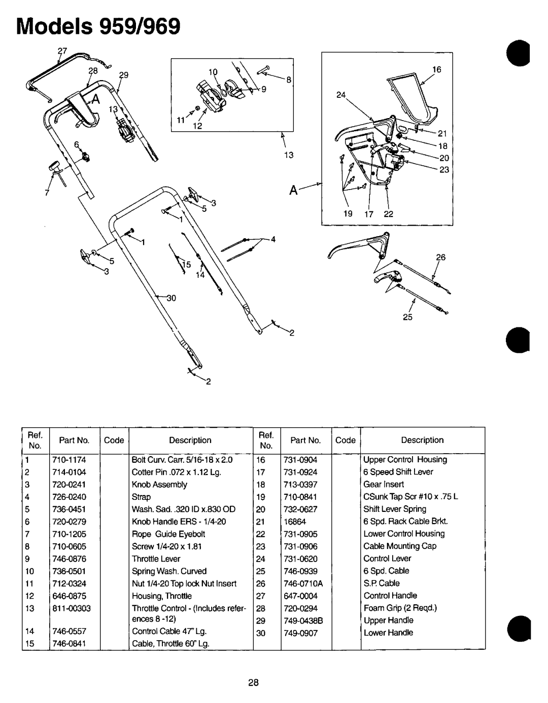 White 960-969, E960-E969, 950-959 manual 