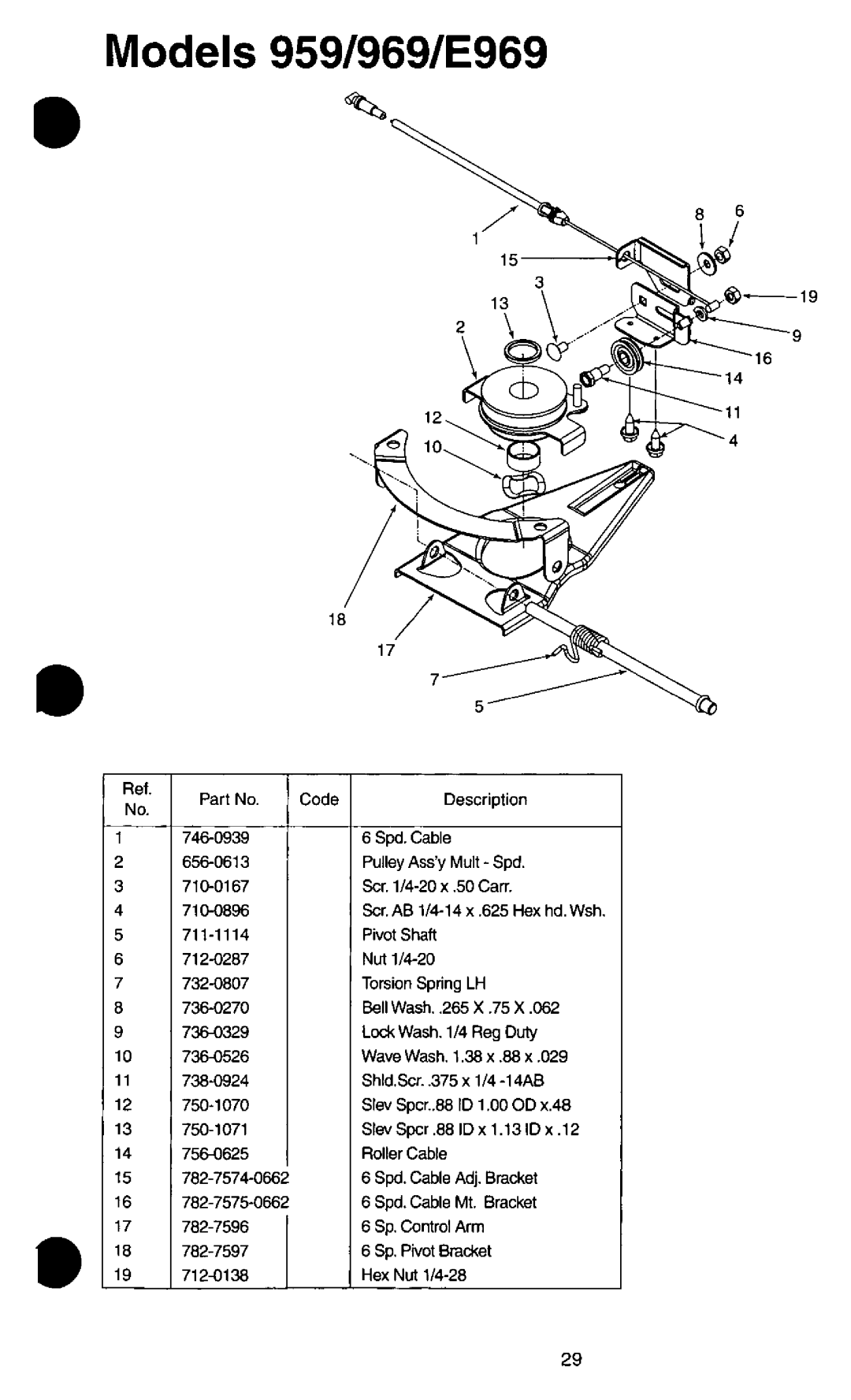 White 950-959, E960-E969, 960-969 manual 