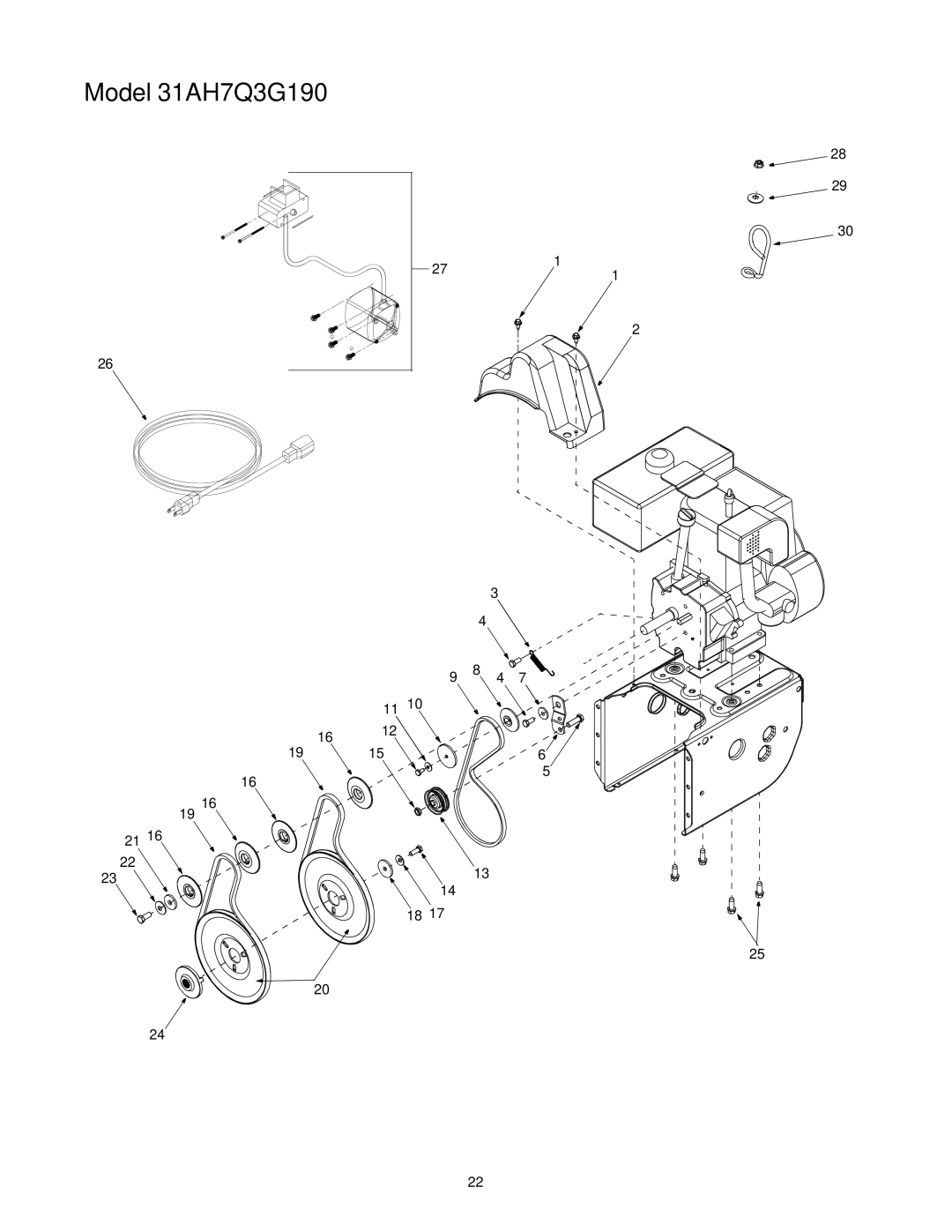 White Outdoor manual Model 31AH7Q3G190 