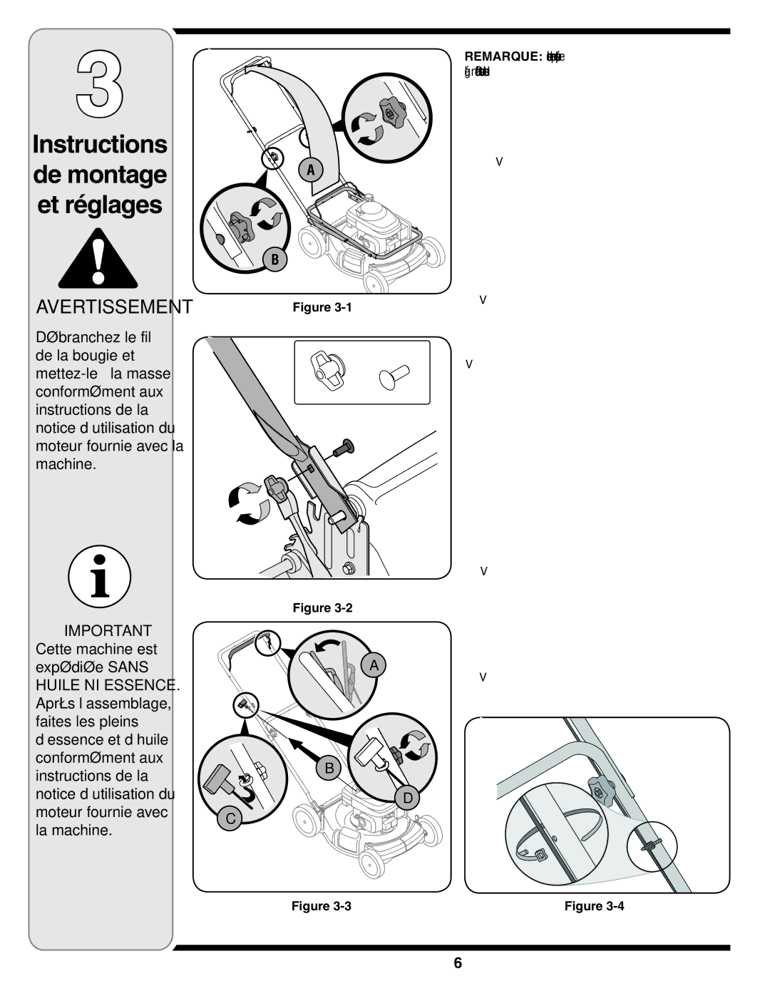 White Outdoor 400 warranty La de instructions, Guidon 