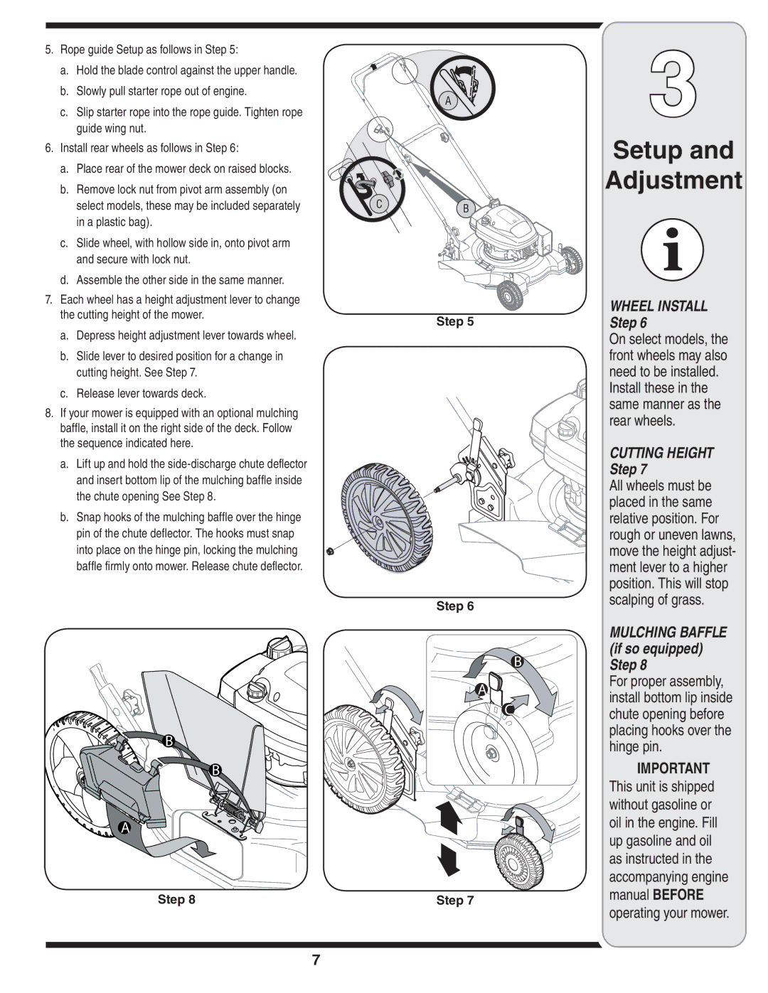 White Outdoor 500 warranty Wheel Install 