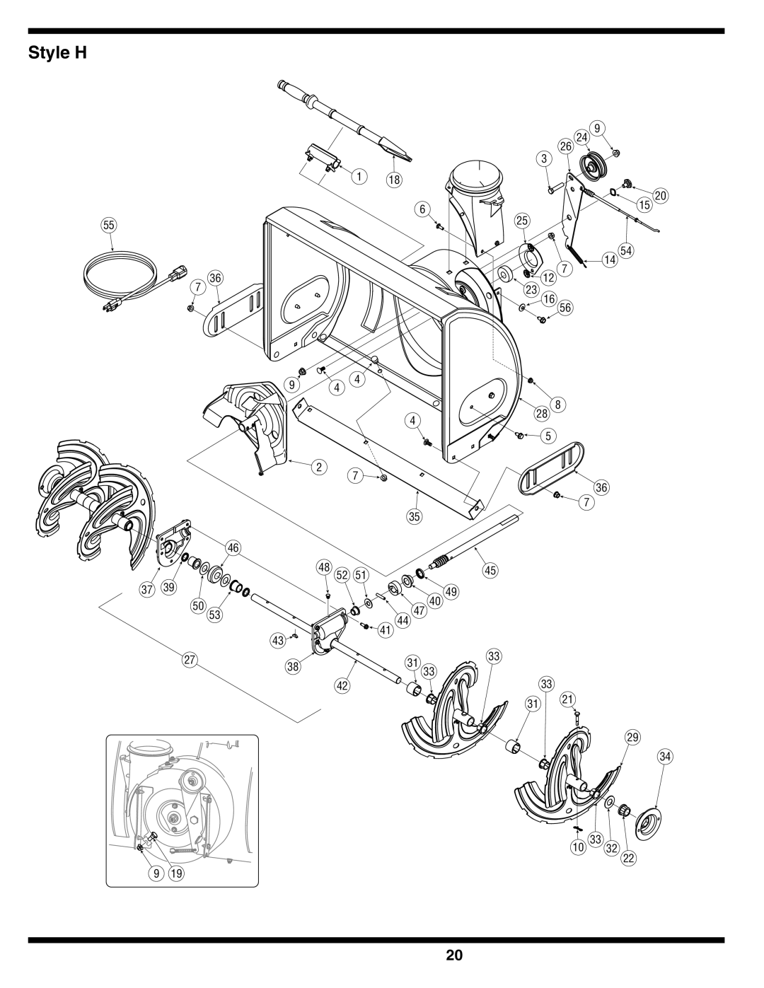 White Outdoor 769-01923A warranty Style H 